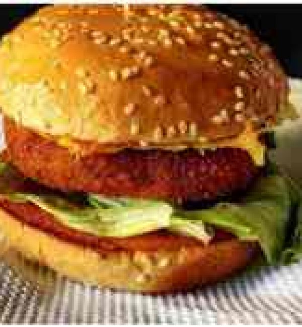 Crispy Chicken Burger with Honey Mustard Slaw