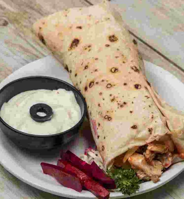 Big Chicken Shawarma with Rumali Roti