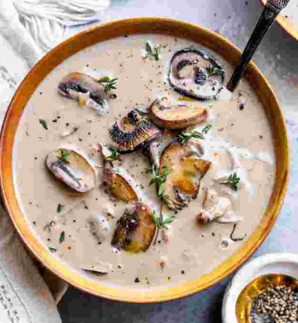 Veg Cream and Mushroom Soup